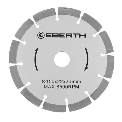 EBERTH Discos de corte diamante para rozadora 150 mm