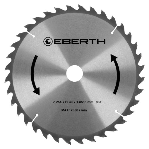 EBERTH Disco de sierra con un diámetro de 254 mm