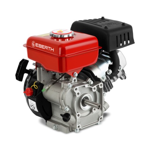 EBERTH Motor de gasolina de 3 CV y 1 cilindro de 4 tiempos con eje de 16,00 mm