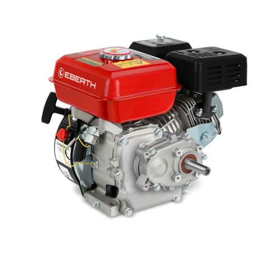EBERTH Motor de gasolina de 6,5 CV con reductor 2:1, eje 20 mm Ø