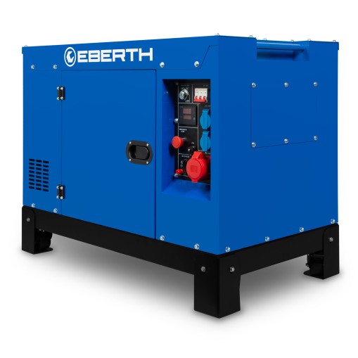 EBERTH Generador diesel de emergencia de 15000 vatios, motor diesel de 4 tiempos