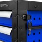 EBERTH Caja de herramientas con 4 cajones azul