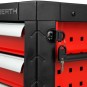 EBERTH Caja de herramientas con 3 cajones rojo